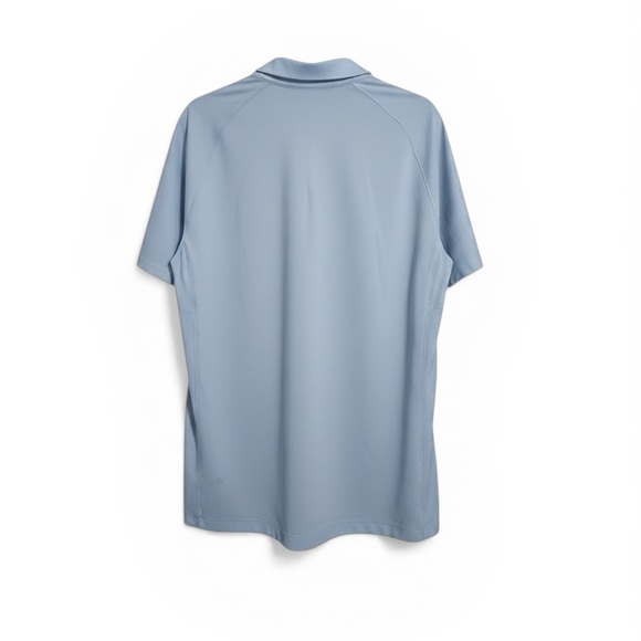 lululemon athletica ShowZero Classic Fit Blue Polo Shirt mens Medium M - Picture 2 of 7